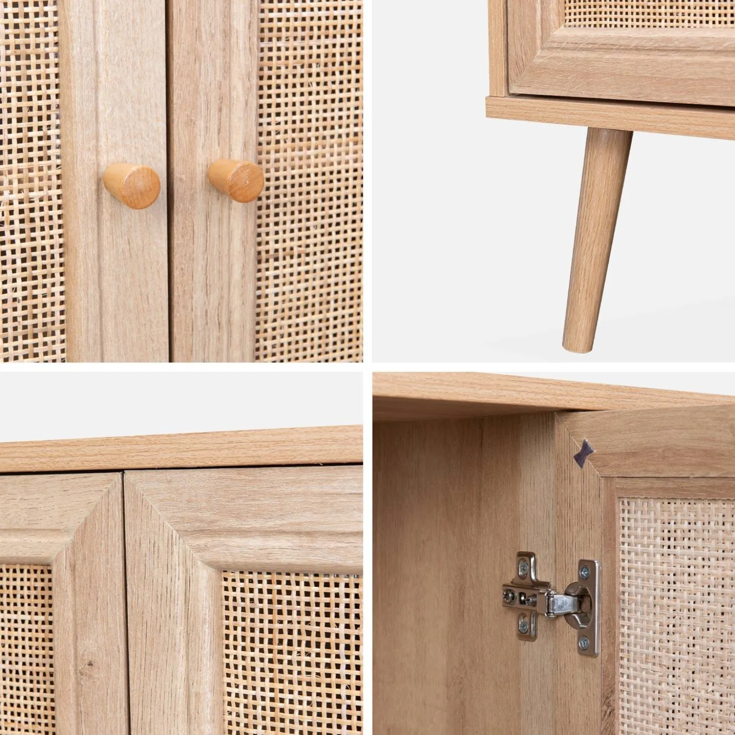 120cm sideboard cabinet with wooden effect