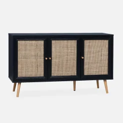 120cm sideboard cabinet with wooden effect