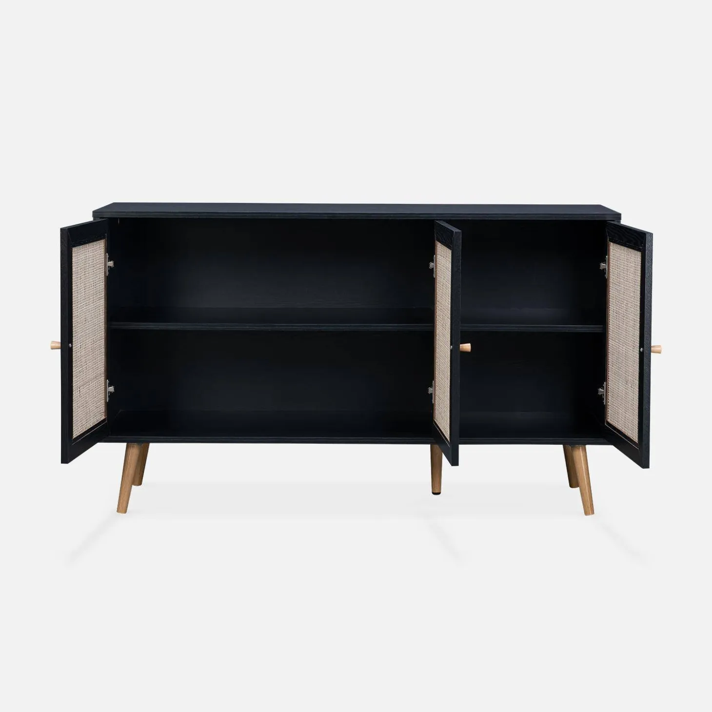 120cm sideboard cabinet with wooden effect