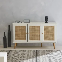 120cm sideboard cabinet with wooden effect