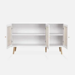 120cm sideboard cabinet with wooden effect