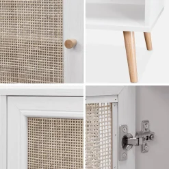120cm sideboard cabinet with wooden effect
