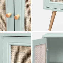 120cm sideboard cabinet with wooden effect