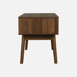 115cm TV unit grooved wood detail 2 doors