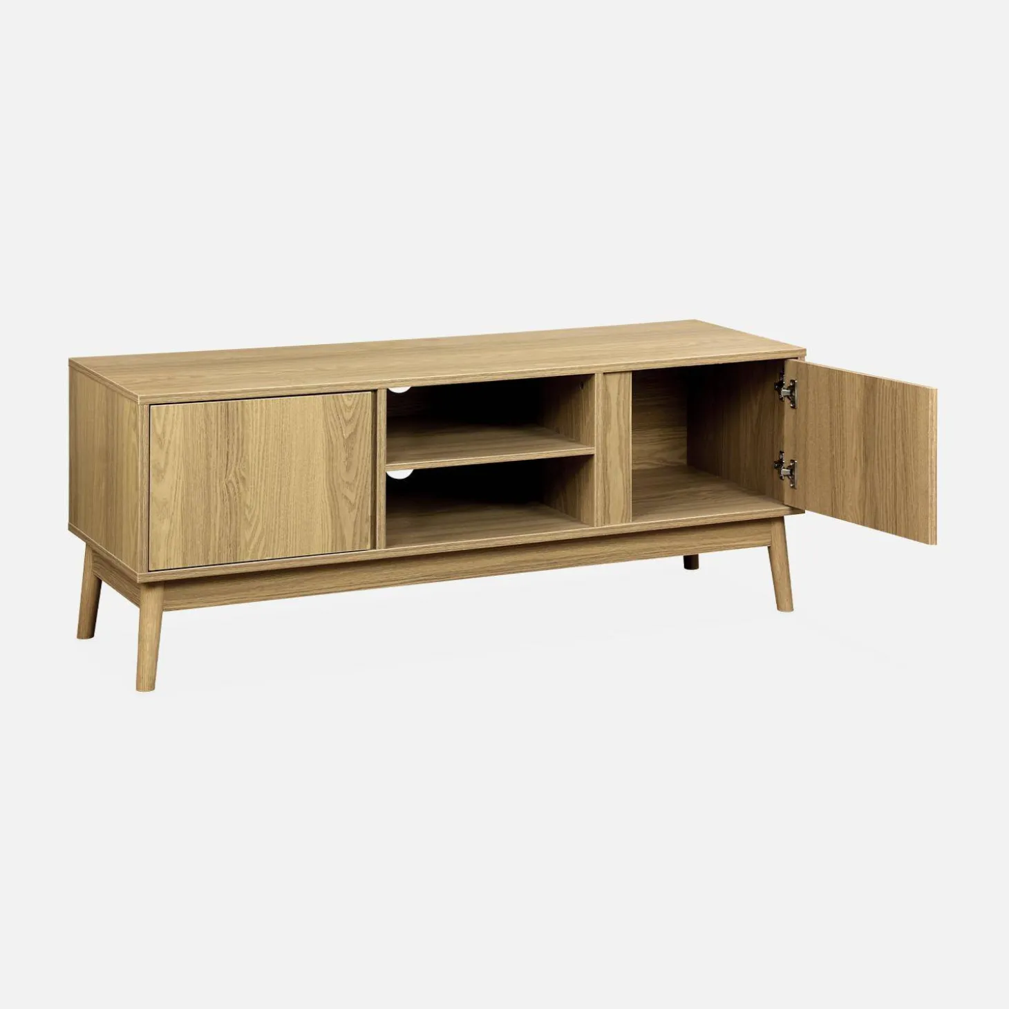 120cm TV unit wooden effect 2 doors