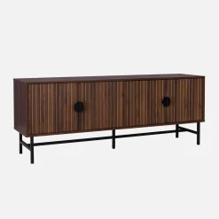 157.5cm TV unit wooden effect 4 doors