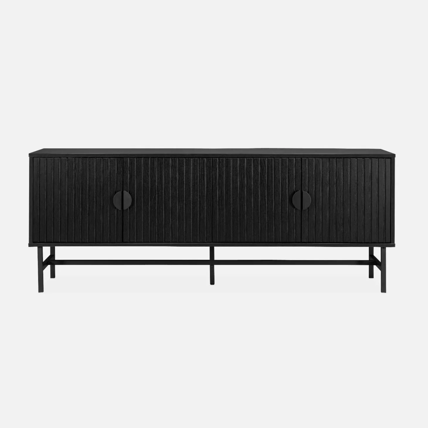 157.5cm TV unit wooden effect 4 doors