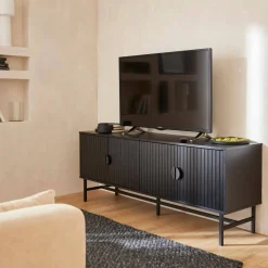 157.5cm TV unit wooden effect 4 doors