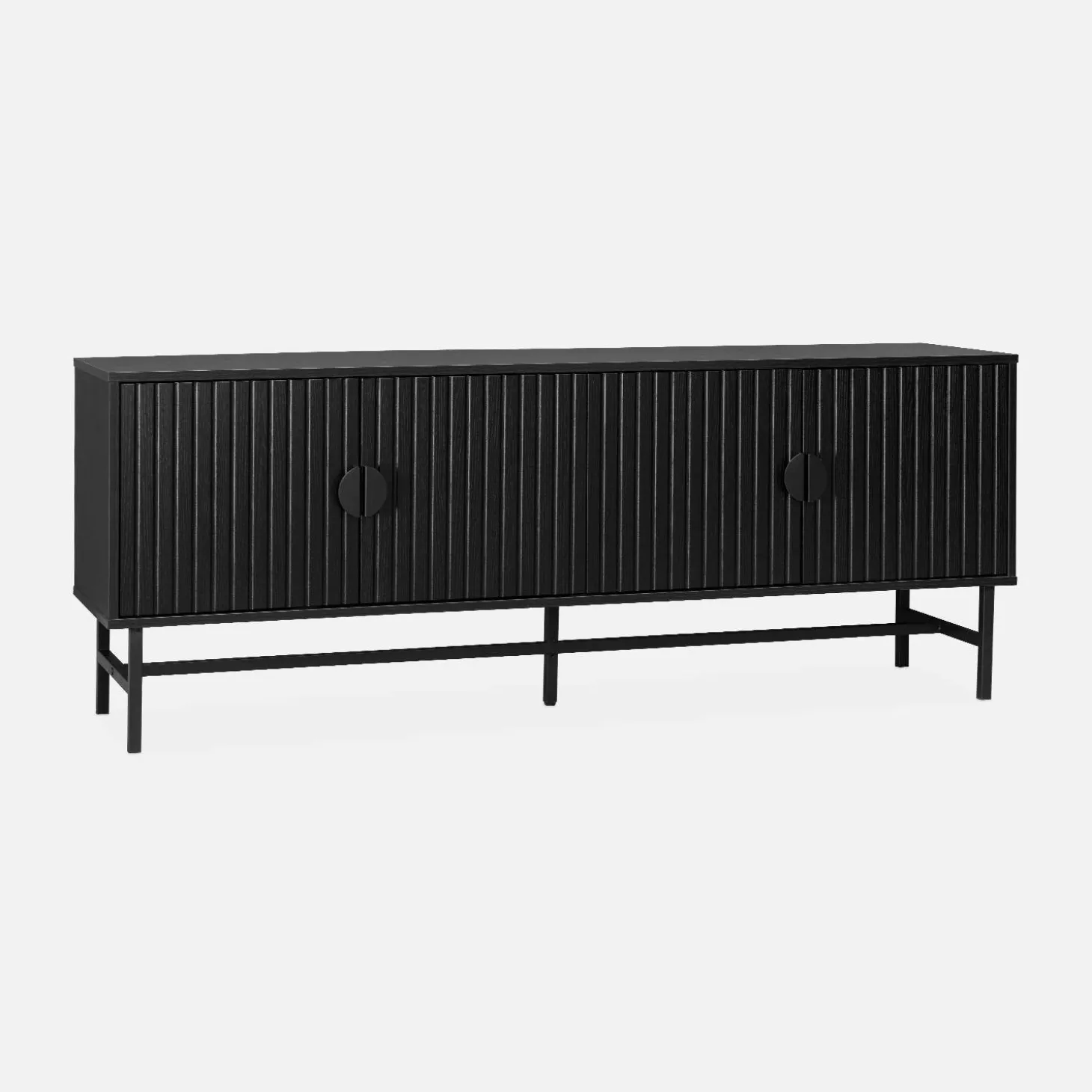 157.5cm TV unit wooden effect 4 doors