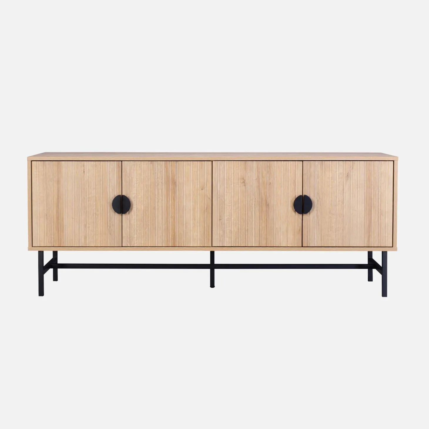 157.5cm TV unit wooden effect 4 doors
