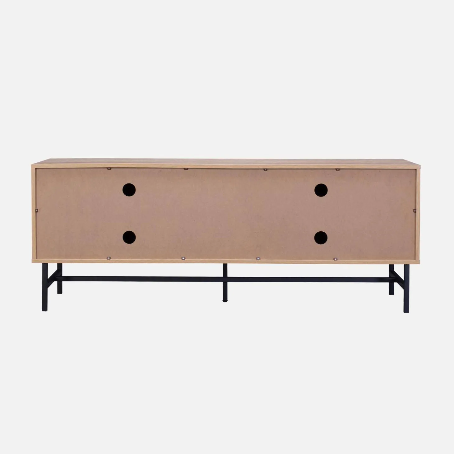 157.5cm TV unit wooden effect 4 doors