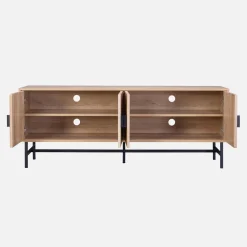 157.5cm TV unit wooden effect 4 doors