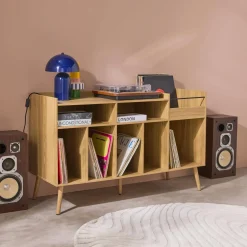 130cm vintage vinyl furniture XL with  wood effect