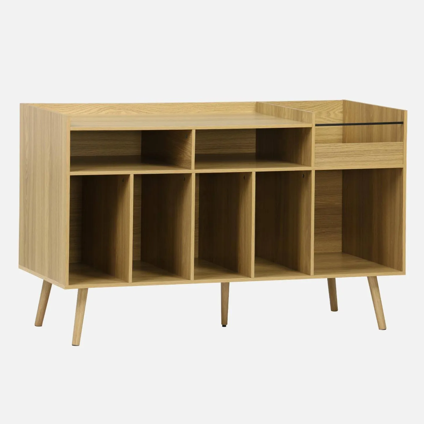 130cm vintage vinyl furniture XL with wood effect