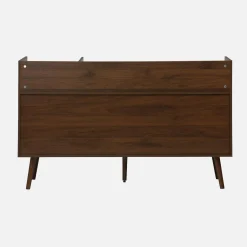 130cm vintage vinyl furniture XL with dark wood effect