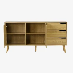 160cm walnut wood-effect sideboard