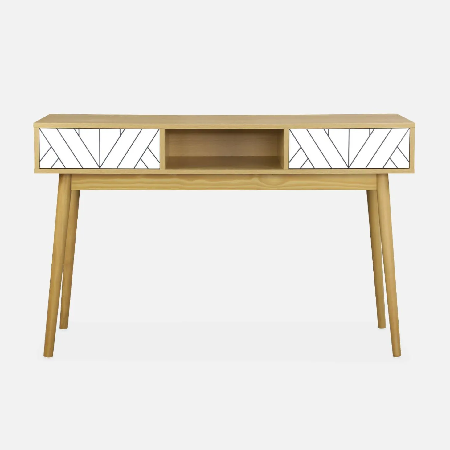 120cm wood-effect console table