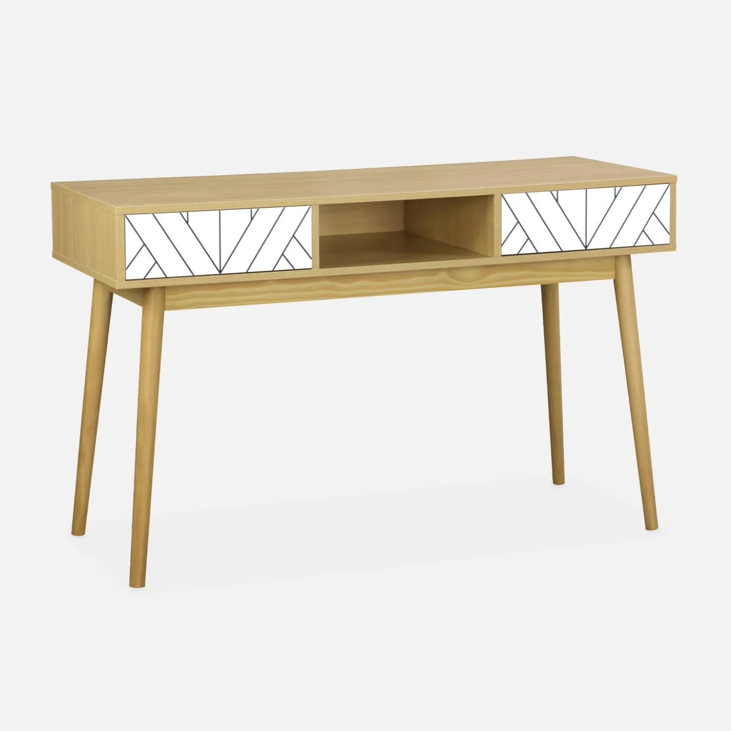 120cm wood-effect console table