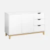 120cm wood-effect sideboard with 2 doors
