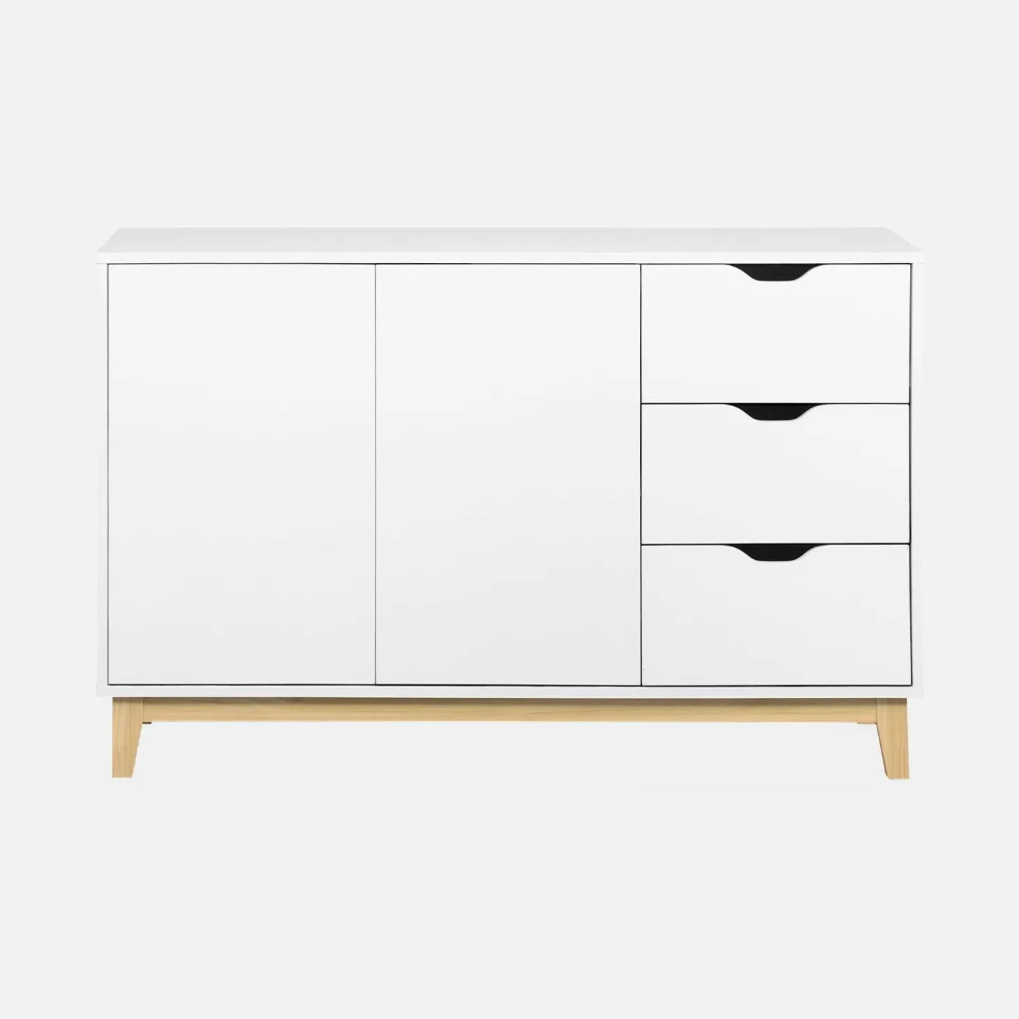 120cm wood-effect sideboard with 2 doors