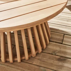 80cm wooden coffee table, indoor/outdoor