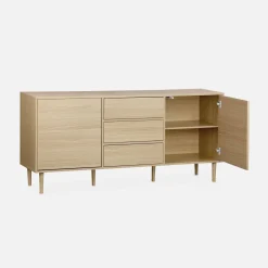 160cm wooden-effect sideboard