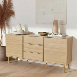 160cm wooden-effect sideboard