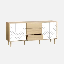 160cm wooden-effect sideboard
