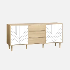 160cm wooden-effect sideboard