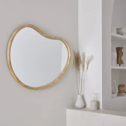 95cm wooden mirror