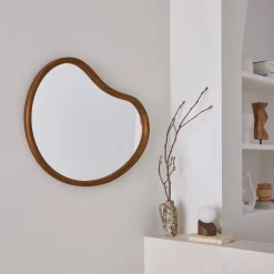 85cm wooden mirror