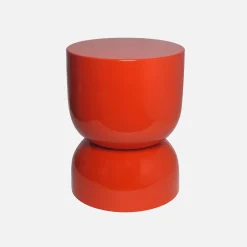 Coffee table, side table, bedside table, metal with glossy finish