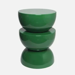 Coffee table, side table, bedside table, metal with glossy finish