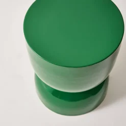Coffee table, side table, bedside table, metal with glossy finish