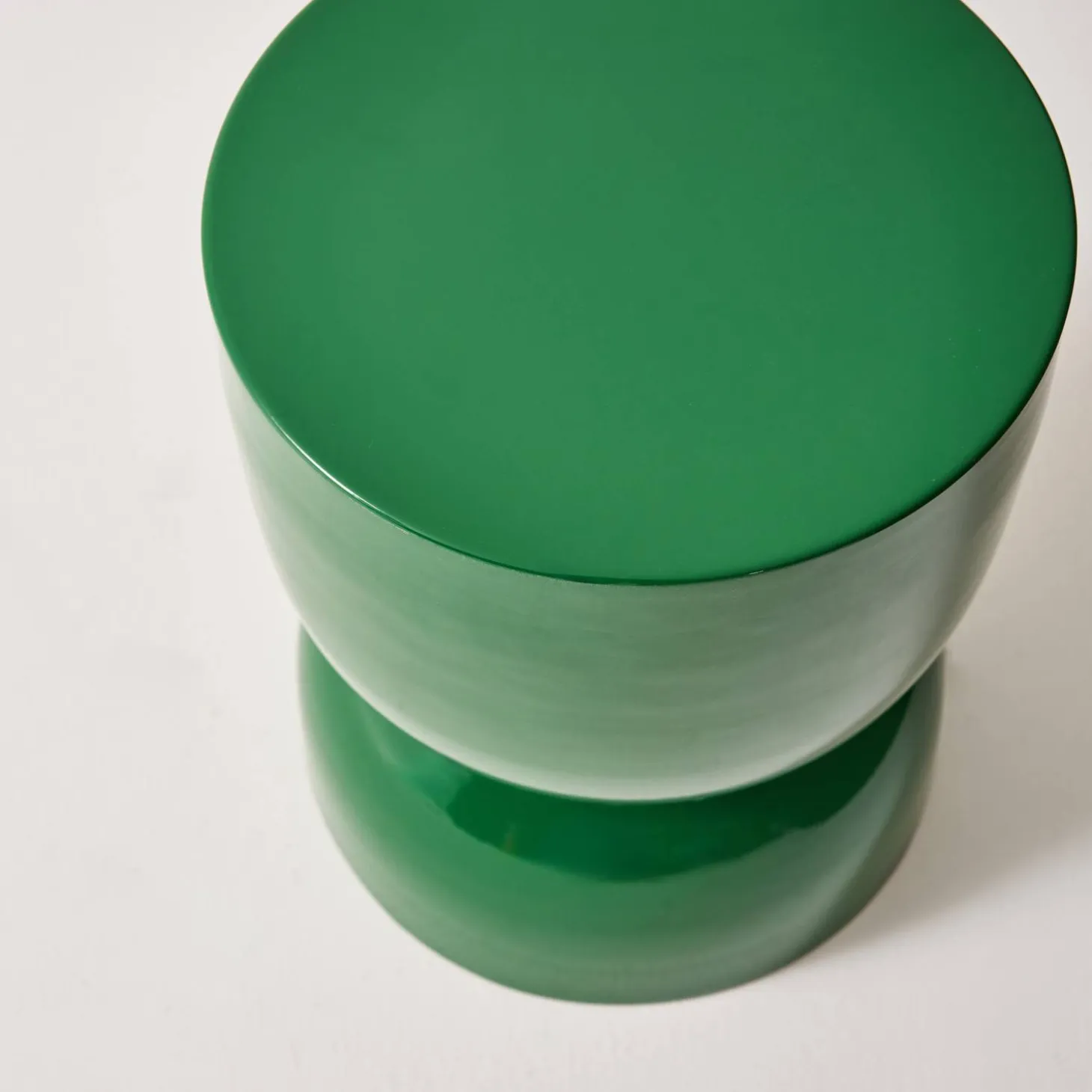 Coffee table, side table, bedside table, metal with glossy finish