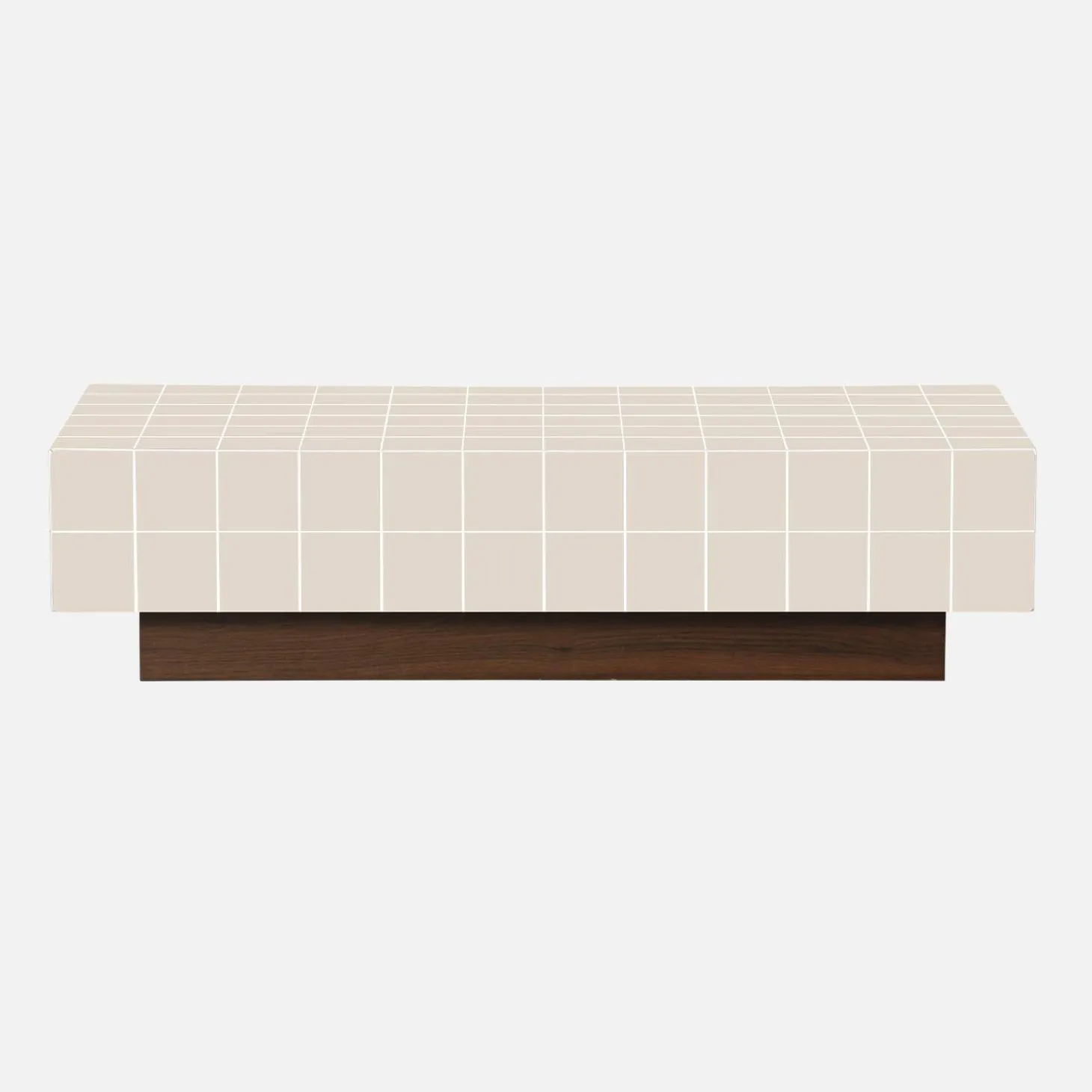 Coffee table with cement tile effect