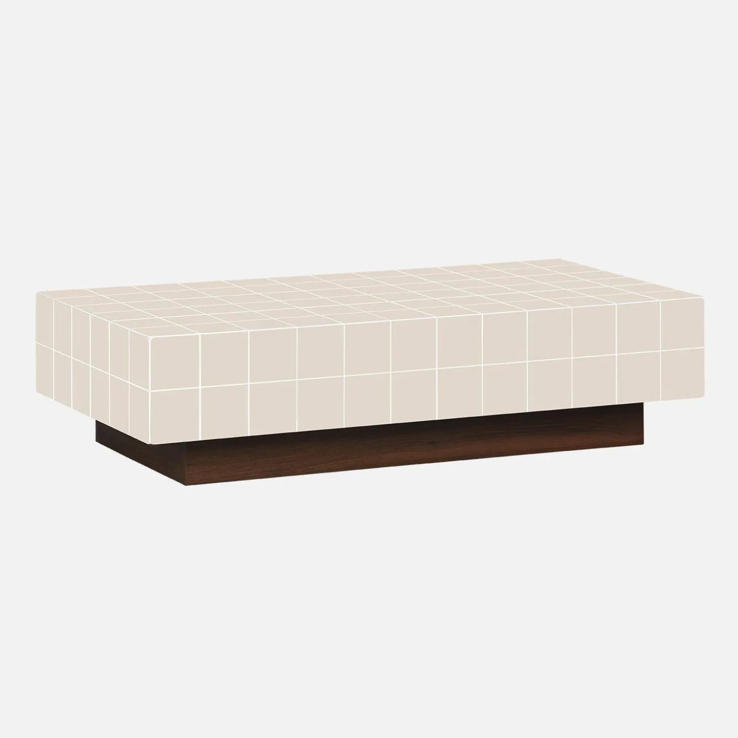 Coffee table with cement tile effect