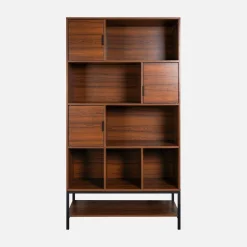 9-compartment bookcase