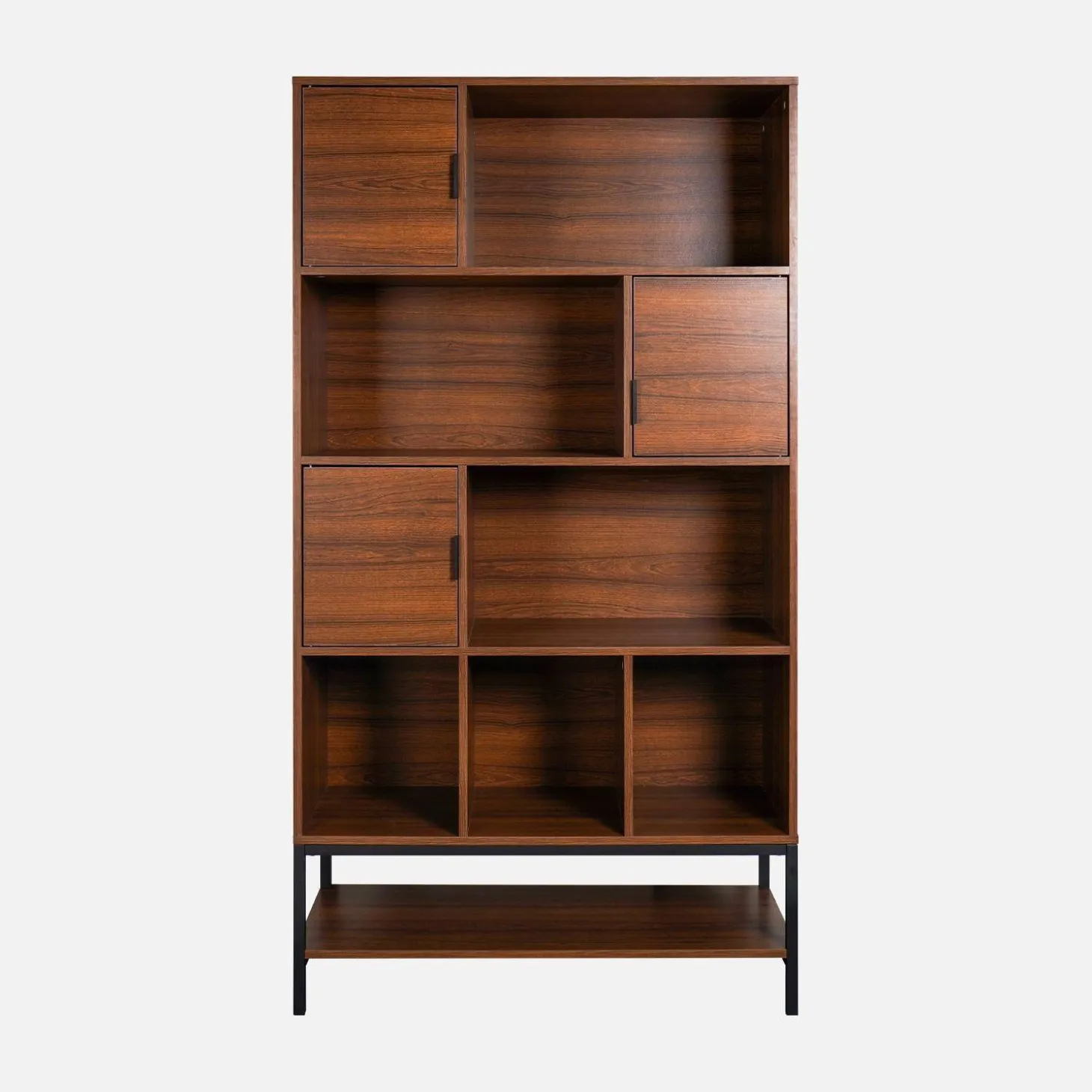 9-compartment bookcase