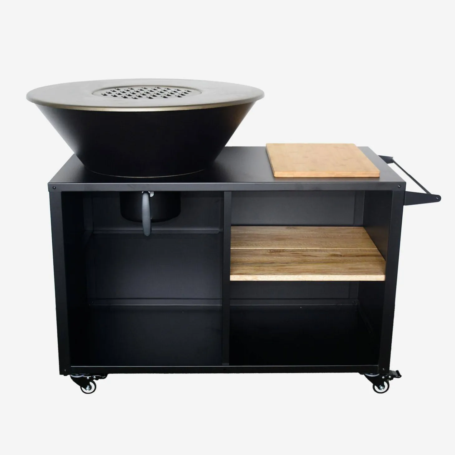Cooking brazier Ø80cm, sideboard with storage spaces