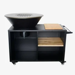 Cooking brazier Ø80cm with cooking grill, storage space and lid