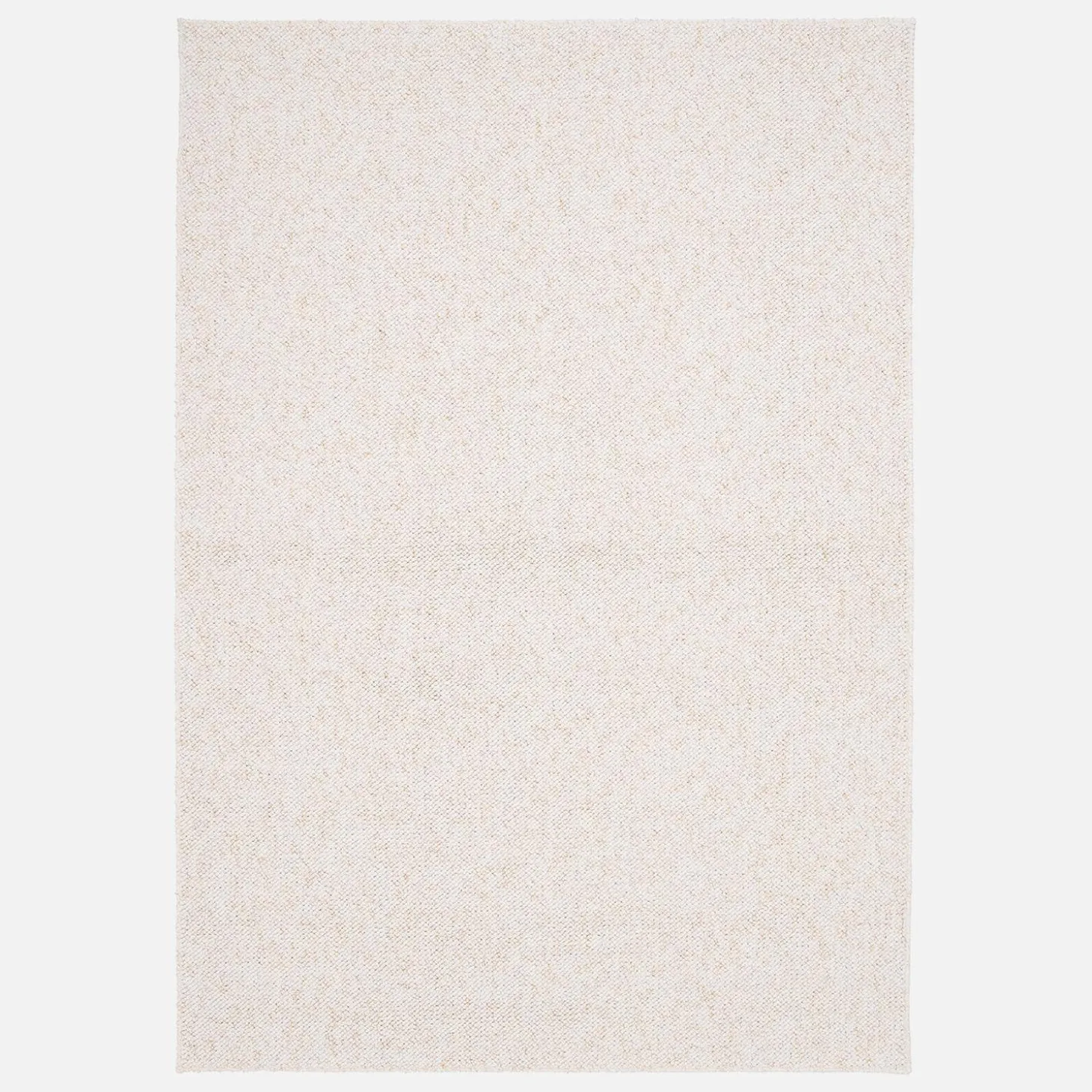 Cream mottled effect loop pile interior rug
