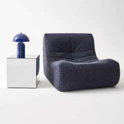 Cubic mirror coffee table, side table, bedside table, 40 cm cubic mirror