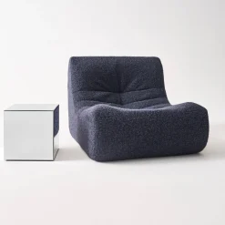 Cubic mirror coffee table, side table, bedside table, 35 cm cubic mirror