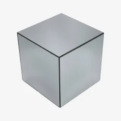 Cubic mirror coffee table, side table, bedside table, 35 cm cubic mirror