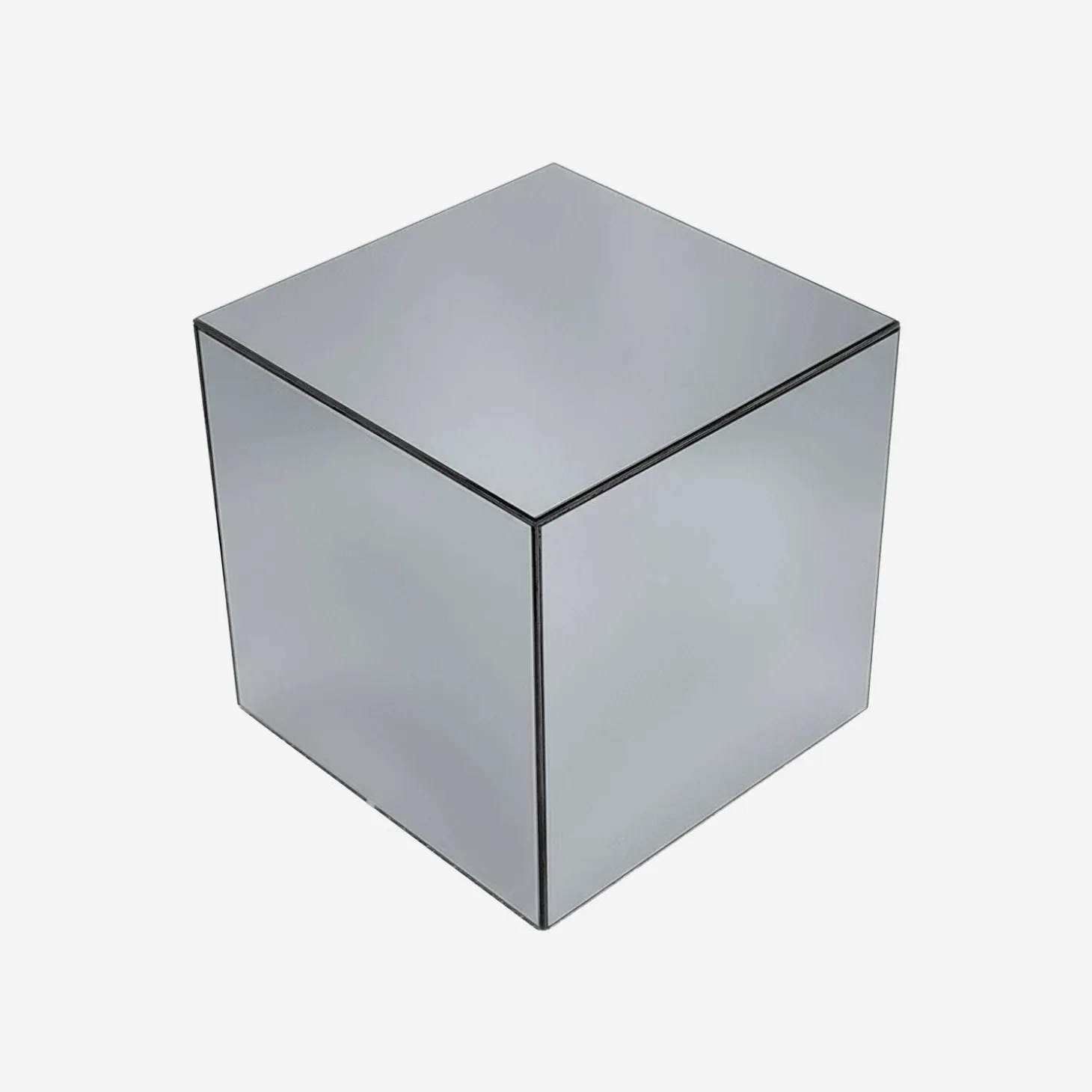 Cubic mirror coffee table, side table, bedside table, 30 cm cubic mirror