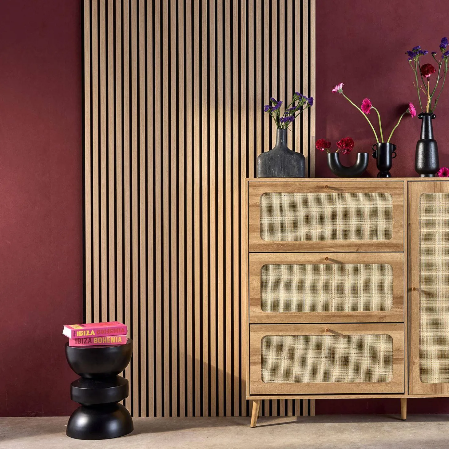Decorative acoustic wall panels