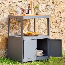 2 doors aluminum outdoor and polywood kitchen