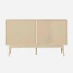 2-door scandi-style buffet with wood effect