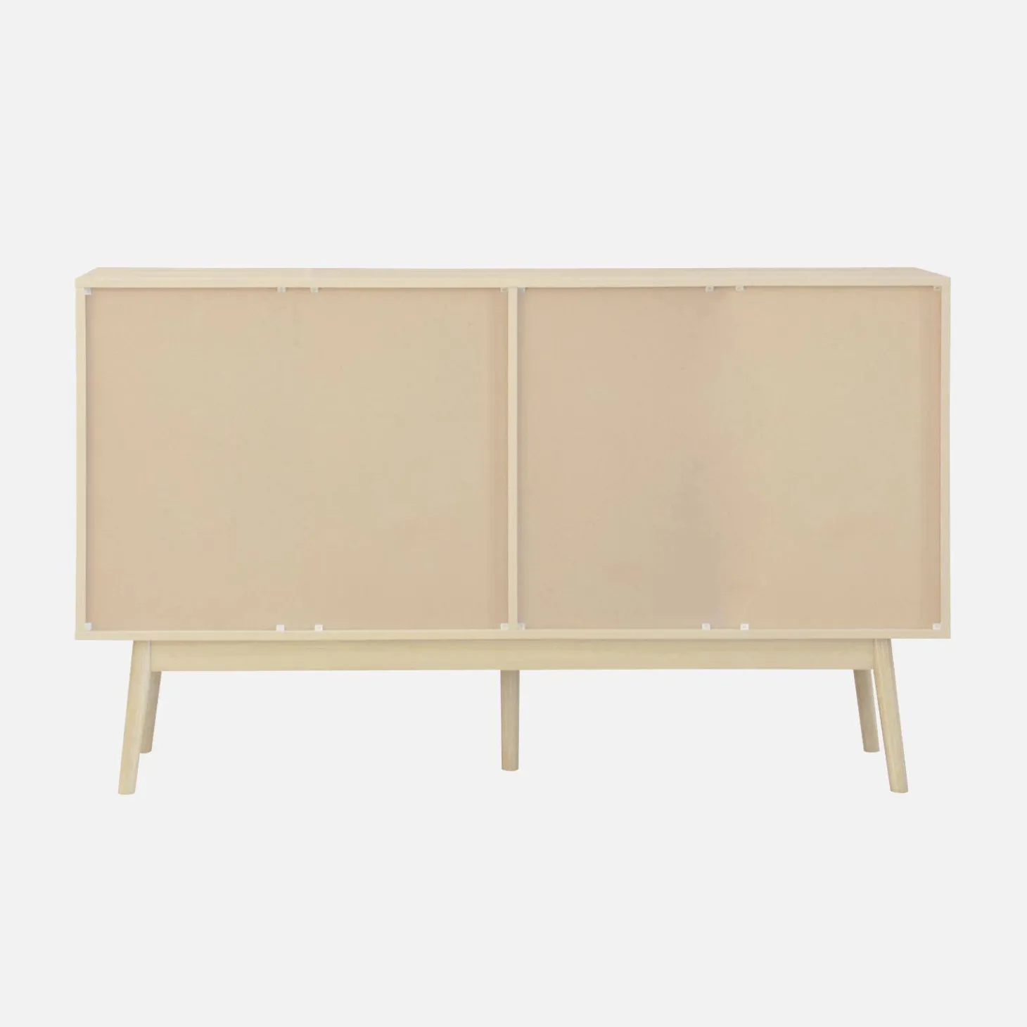 2-door scandi-style buffet with wood effect